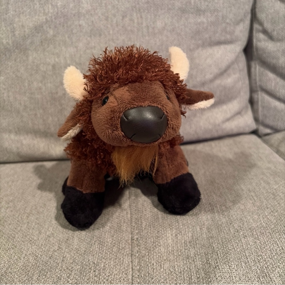 Webkinz Buffalo Plush - No Code Tag - Very Good Condition - Ganz